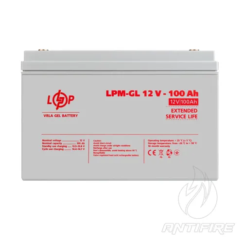 Акумулятор гелевий LPM-GL 12V - 100 Ah5.0 