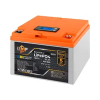 Акумулятор LogicPower LiFePO4 12,8V - 32 Ah BMS 50А 25A пластик LCD thumb-2