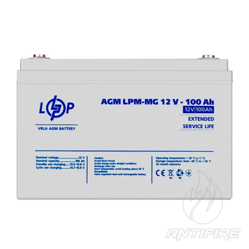 Аккумулятор мультигелевый LPM-MG 12V - 100 Ah 