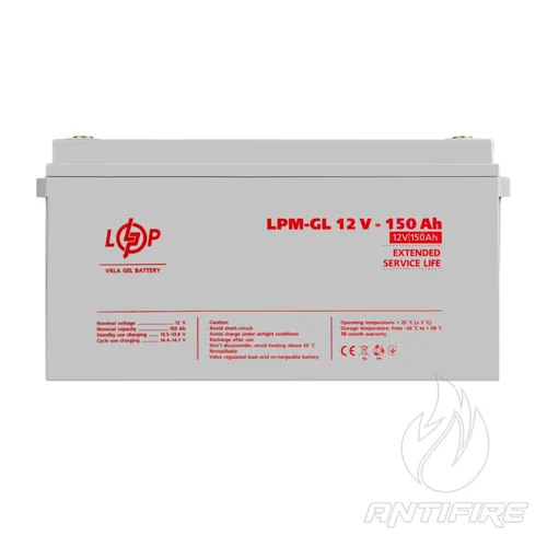 Акумулятор гелевий LPM-GL 12V - 150 Ah 