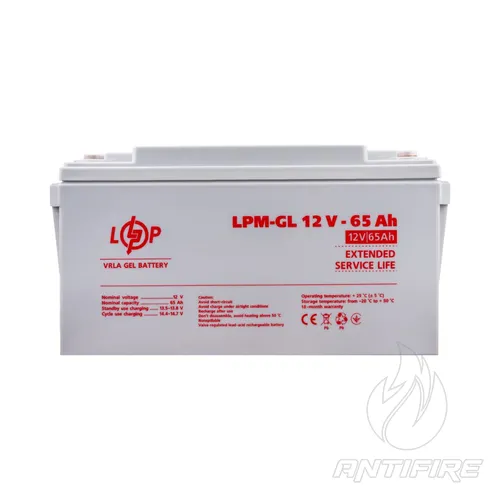 Акумулятор гелевий LPM-GL 12V - 65 Ah 