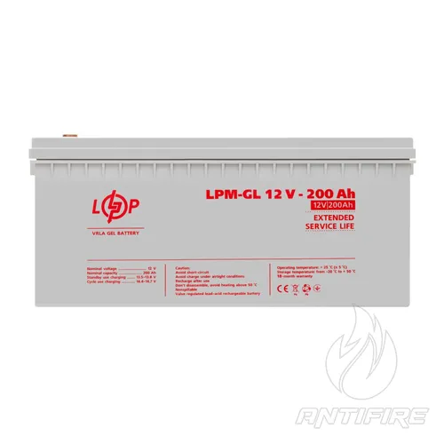 Акумулятор гелевий LPM-GL 12V - 200 Ah 