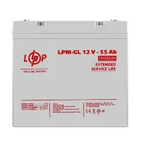 Акумулятор гелевий LPM-GL 12V - 55 Ah — Блоки живлення та АКБ