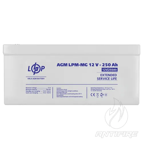 Акумулятор мультигелевий LPM-MG 12V - 250 Ah  (фото 3)