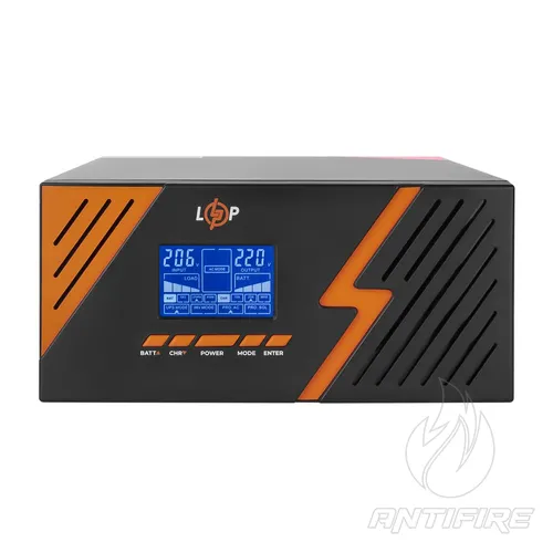 ДБЖ LogicPower 12V LPM-PSW-1500VA (1050Вт) Black  (фото 2)