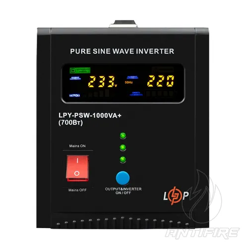 ДБЖ LogicPower LPY-PSW-1000VA+ (700Вт) 10A/20A 12V 