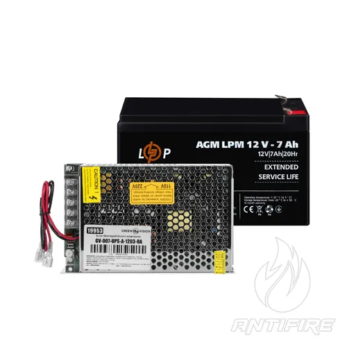 Блок безперебійного живлення з АКБ GV-007-UPS-A-1203-8A-7Ah 