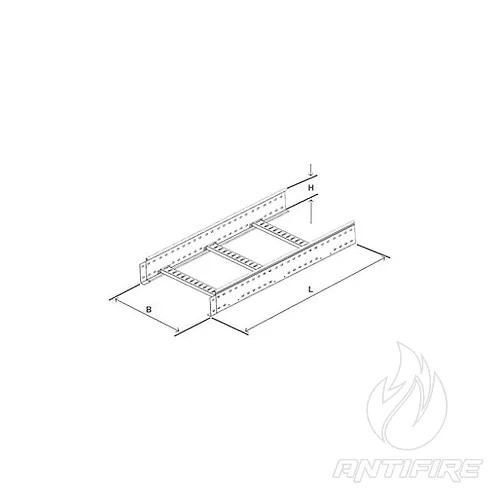 Лоток драбинного типу 100x500x3000, LL1050  (фото 2)