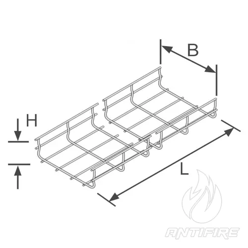 Лоток дротовий 50х200х3000, INOX FC5020INOX  (фото 2)