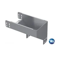 Кут вертикальний зовнішній перехідник лівосторонній 100х500 — Кабельні лотки