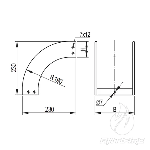 Кут вертикальний зовнішній CD90 50x100  (фото 2)