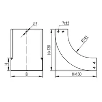 Кут вертикальний внутрішній CS90 100x500 thumb-2