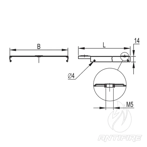 Кришка на лоток пряма основа 600 мм  (фото 2)