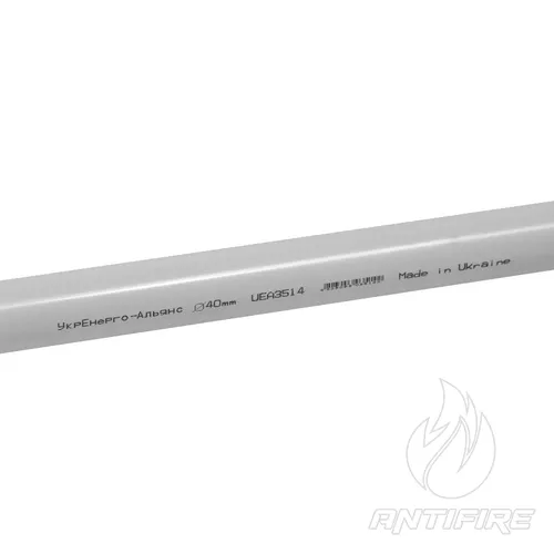 Труба жорстка гладка з розтрубом д.40 мм 
