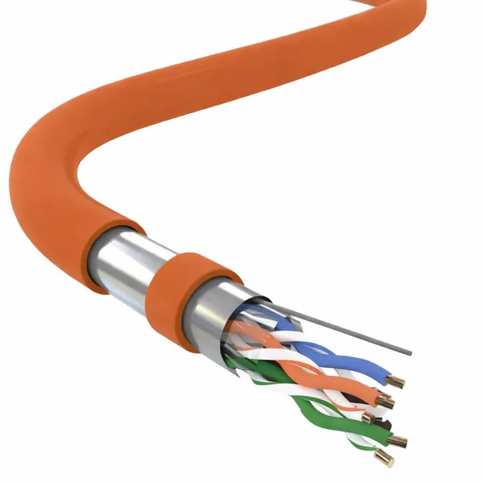 Кабель симетричний Укрпожкабель LANTRIA F/UTP 4x2x0,51 Cat. 5e LSOH HF 