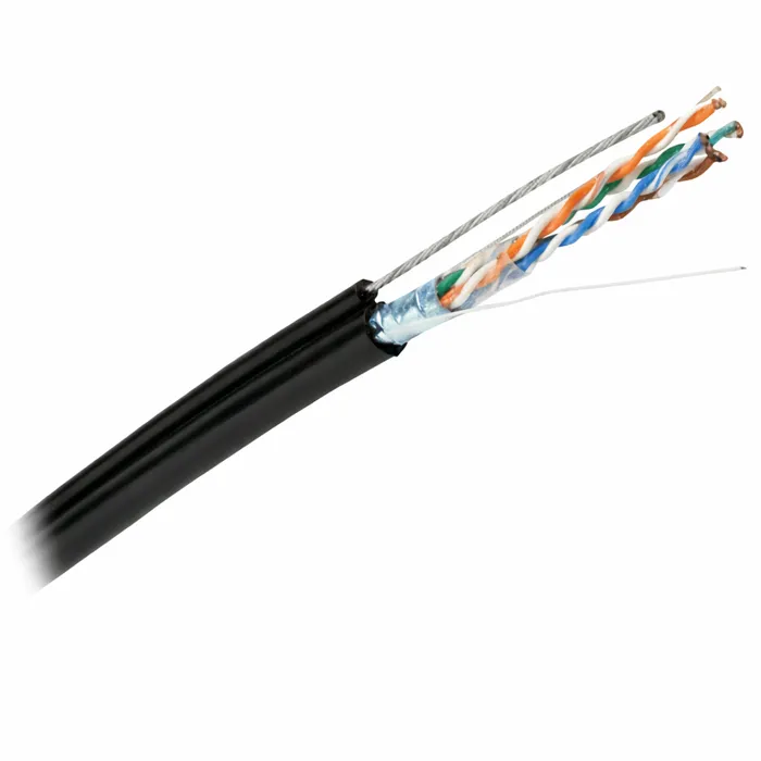 Кабель симетричний з тросом Укрпожкабель LANTRIA F/UTP 4x2x0,51 Cat. 5e PE+R 