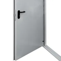 Двері протипожежні двостулкові металеві зі склінням  EI60 thumb-3