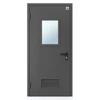 Двері протипожежні одностулкові металеві з вентеляційною решіткою EI30 — Двері EI30