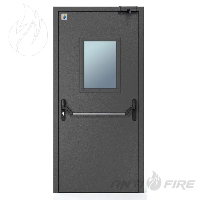 Двері протипожежні одностулкові  EI30 Антипаніка 