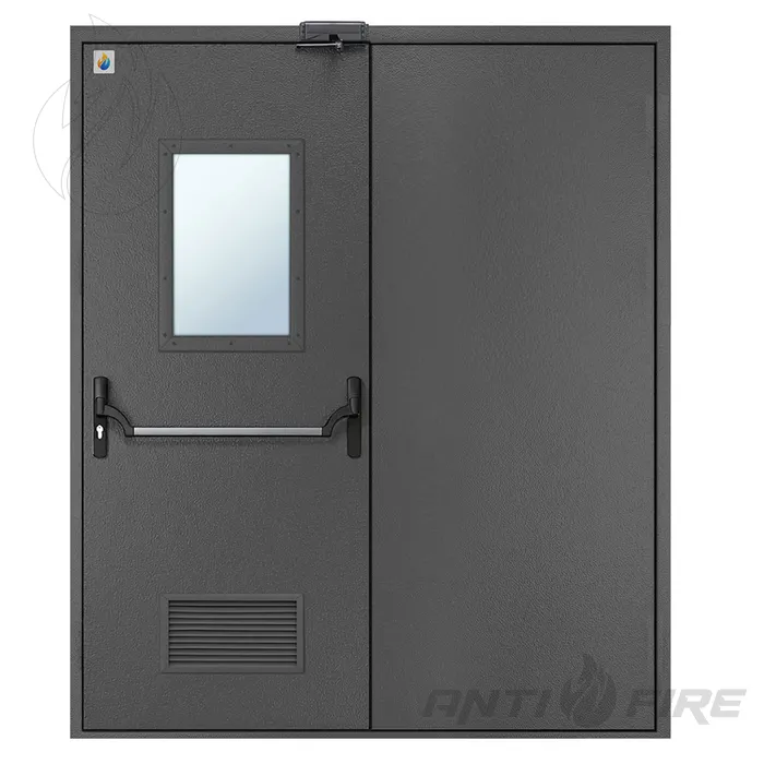 Двері протипожежні двостулкові EI30 Антипаніка 