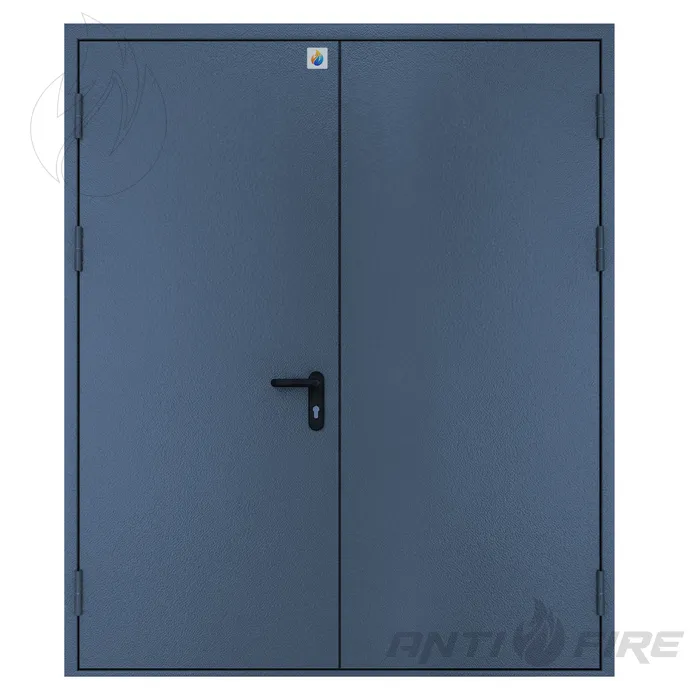 Двері протипожежні двостулкові металеві глухі EI90 
