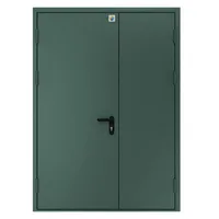 Двері протипожежні двостулкові нерівнопільні металеві глухі EI90 — 