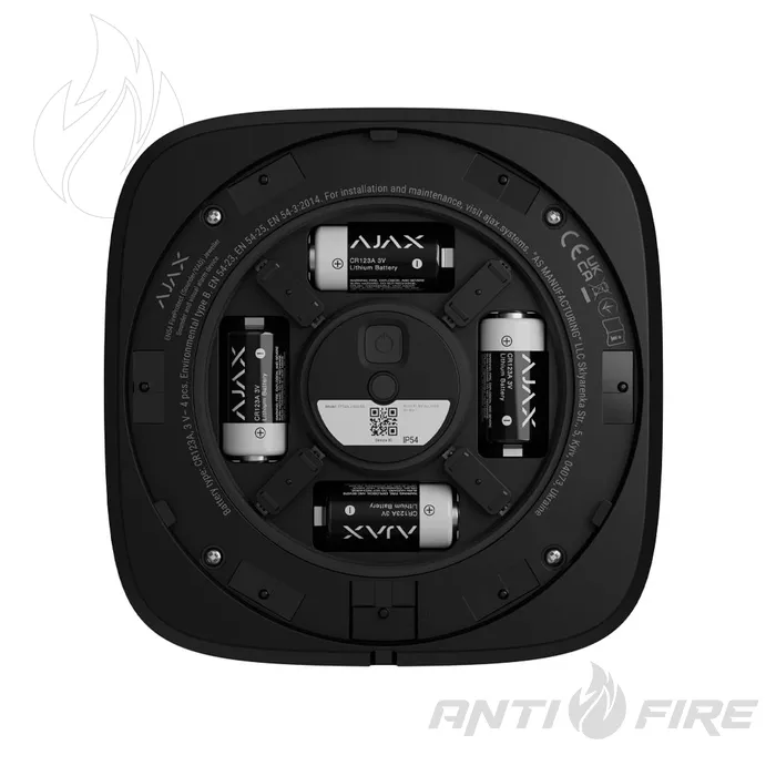 Пожежний оповіщувач Ajax EN54 FireProtect Sounder Jeweller black  (фото 6)