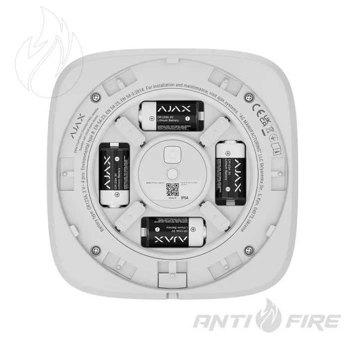 Пожежний оповіщувач Ajax EN54 FireProtect Sounder Jeweller white  (фото 6)