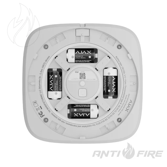 Пожежний оповіщувач Ajax EN54 FireProtect Sounder VAD Jeweller white  (фото 6)