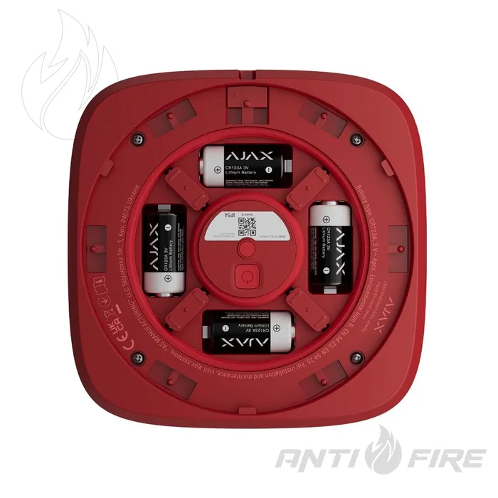 Пожежний оповіщувач Ajax EN54 FireProtect VAD Jeweller red  (фото 6)