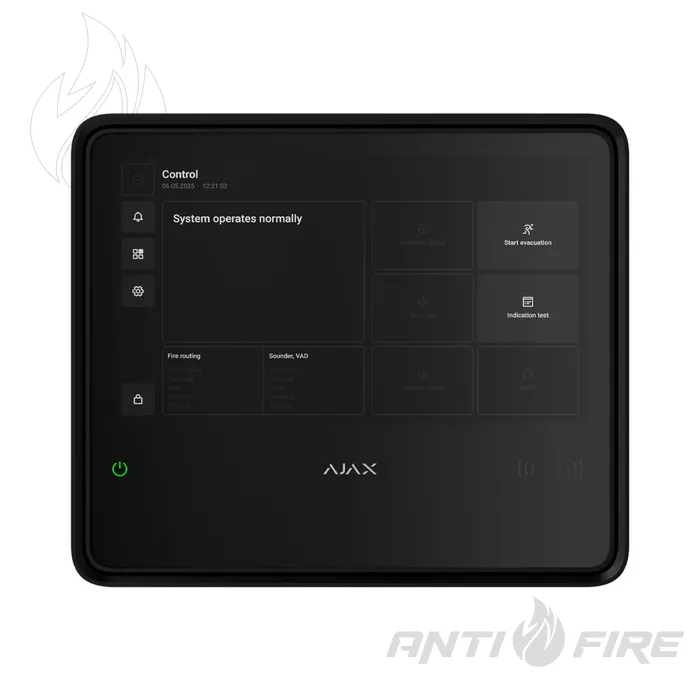 ППКП Ajax EN54 Fire Hub Jeweller black Аякс 