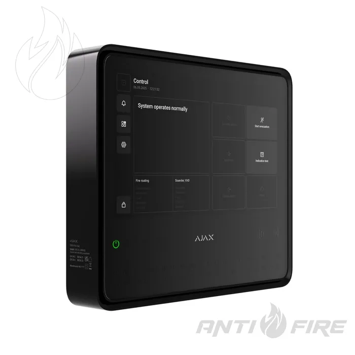 ППКП Ajax EN54 Fire Hub Jeweller black Аякс  (фото 2)