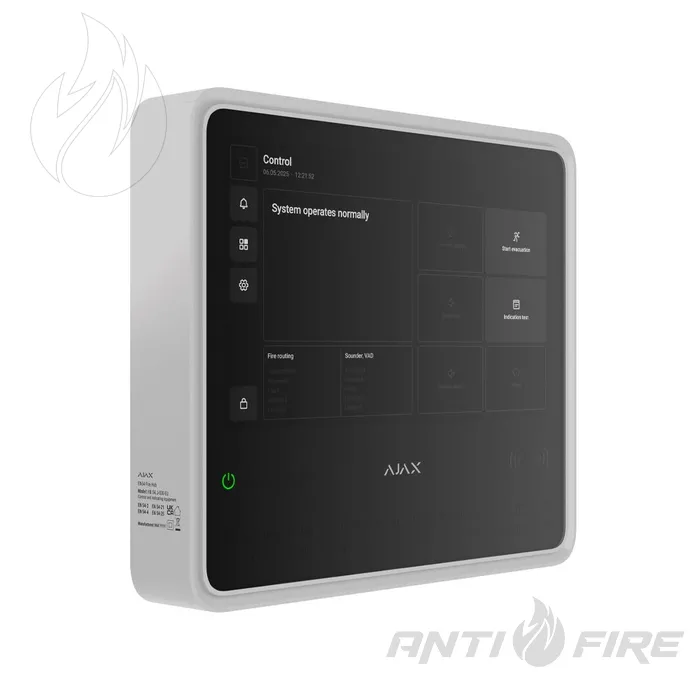 ППКП Ajax EN54 Fire Hub Jeweller white Аякс  (фото 2)