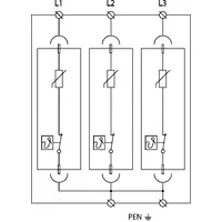Ограничитель перенапряжения УЗИП SALTEK FLP-12,5 V/3 thumb-3