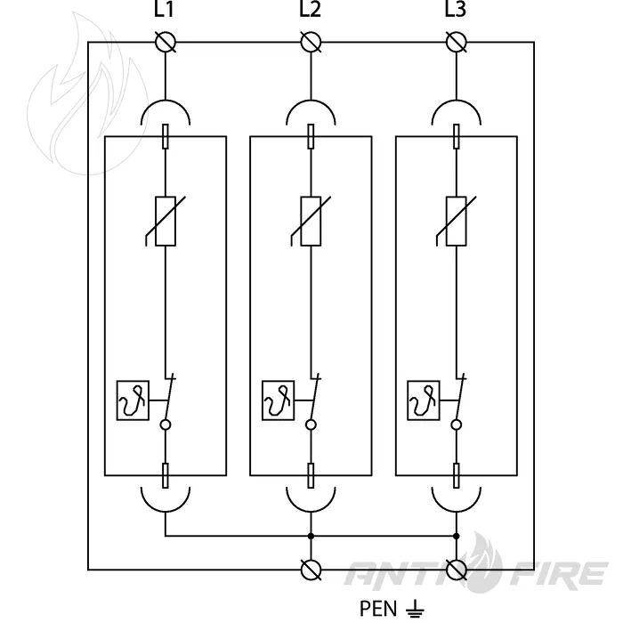 Ограничитель перенапряжения УЗИП SALTEK FLP-12,5 V/3  (фото 3)