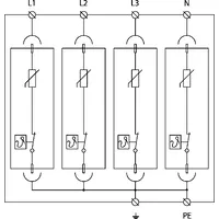 Ограничитель перенапряжения УЗИП SALTEK FLP-12,5 V/4 thumb-3