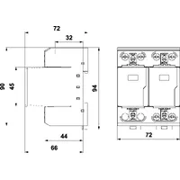 Ограничитель перенапряжения УЗИП SALTEK  FLP-B+C MAXI V/2 thumb-2