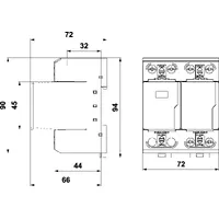 Ограничитель перенапряжения УЗИП SALTEK FLP-B+C MAXI V/1+1 thumb-2