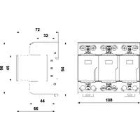 Ограничитель перенапряжения УЗИП SALTEK FLP-B+C MAXI V/3 thumb-2