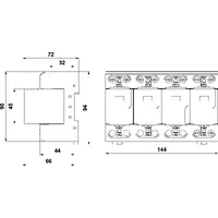 Ограничитель перенапряжения УЗИП SALTEK FLP-B+C MAXI V/4 thumb-2