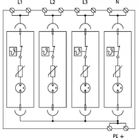Ограничитель перенапряжения УЗИП SALTEK FLP-B+C MAXI V/4 thumb-3