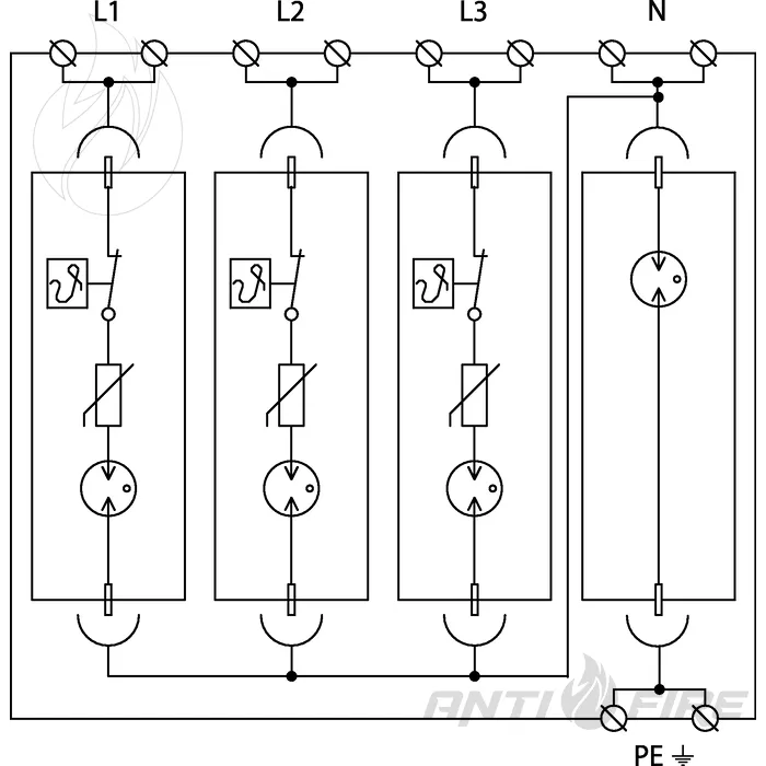 Ограничитель перенапряжения УЗИП SALTEK FLP-B+C MAXI V/3+1  (фото 3)