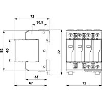 Ограничитель перенапряжения УЗИП SALTEK DA-275 V/3+1 thumb-2