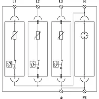 Ограничитель перенапряжения УЗИП SALTEK DA-275 V/3+1 thumb-3