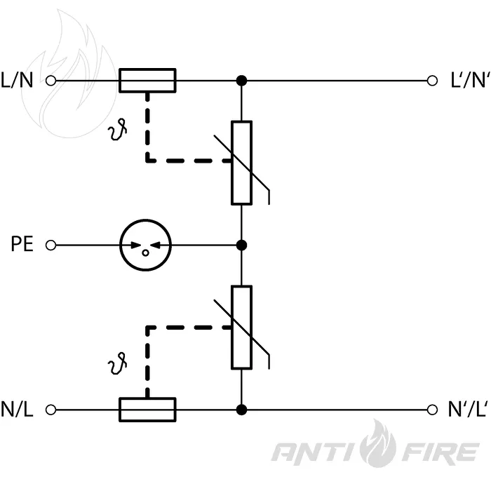 Обмежувач перенапруги ПЗІП SALTEK DA-320-LED  (фото 3)