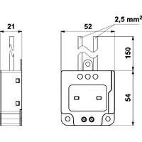 Обмежувач перенапруги ПЗІП SALTEK SP-T2+T3-320/Y-CLT-LED thumb-2