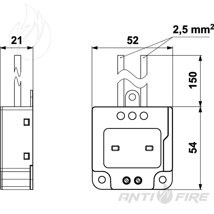 Обмежувач перенапруги ПЗІП SALTEK SP-T2+T3-320/Y-CLT-LED  (фото 2)