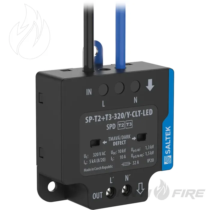 Обмежувач перенапруги ПЗІП SALTEK SP-T2+T3-320/Y-CLT-LED 