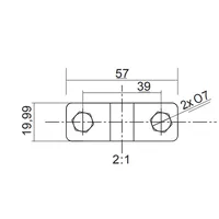 Тримач прута d8-10мм, М8х45мм, сталь оцинкована (ND2402) ДКС Jupiter thumb-3