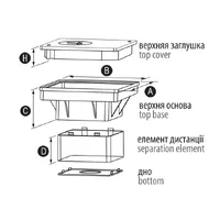Корпус для контрольного з'єднання в грунті, пластик (NA1601) ДКС Jupiter thumb-2